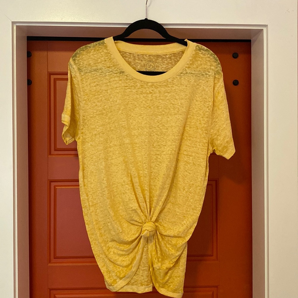 Urban Outfitters yellow burn out t-shirt size large